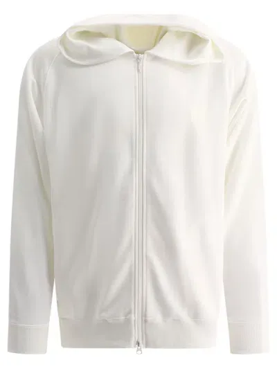 Needles Embroidered Zippered Sweatshirt In White