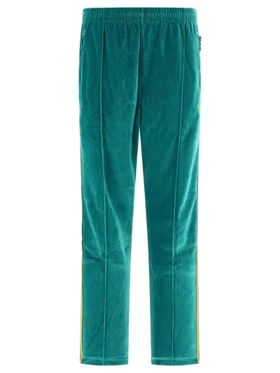 Needles Velvet Track Trousers In Blue