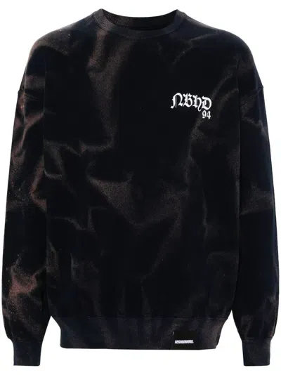 Neighborhood Tie-dye Cotton Sweatshirt In Navy