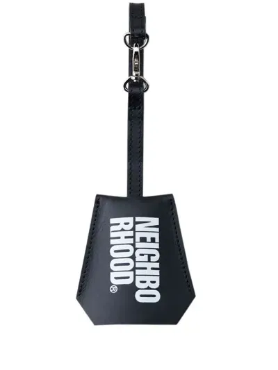 Neighborhood Logo-print Keyring In Black