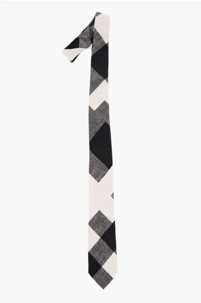 Neil Barrett Checked Slim Tie