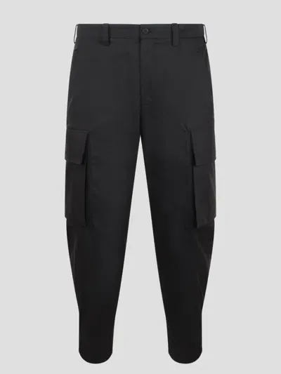 Neil Barrett Fireman Loose Cargo Trousers In Black