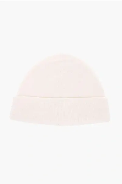 Neil Barrett Solid Color Wool Plain Beanie