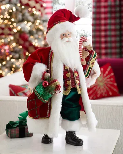 Neiman Marcus Classic Christmas Santa, 18" In Red