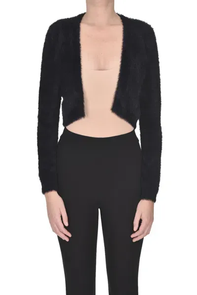 Nenette Cropped Cardigan In Black