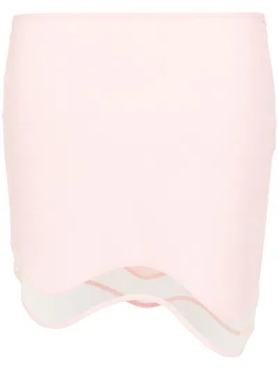 Nensi Dojaka Heartbeat Mini Skirt In Pink