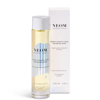 Neom Wellbeing Perfect Nightâ€™s Sleep Wellbeing Soak Multi-vitamin Bath Oil 100ml In White