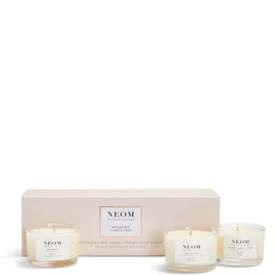 Neom Wellbeing Wellbeing Candle Trio In Neutral