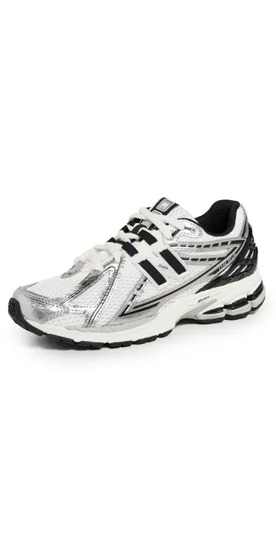 New Balance Silver & Black 1906r Sneakers In Silver Metallic