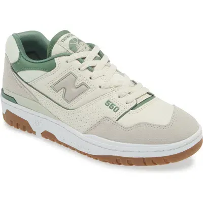 New Balance 550 Basketball Sneaker In Linen/natural Mint