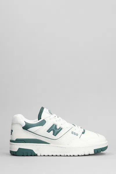 New Balance 550 Sneakers In White Leather