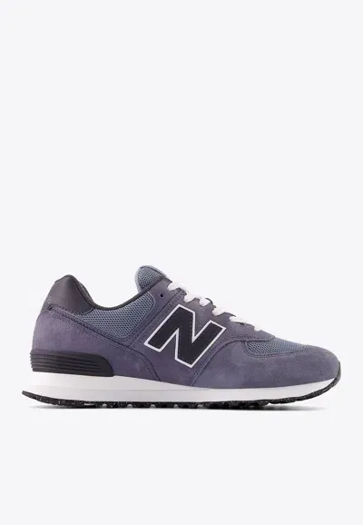 New Balance 574 Low-top Sneakers In Dark Arctic Grey With Phantom In Gray