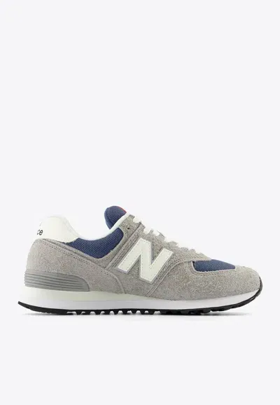 New Balance 574 Low-top Sneakers In Shadow Gray With Sea Salt