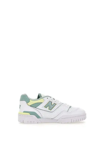 New Balance Bb550 Leather Sneakers In White