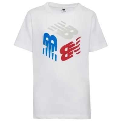 New Balance Boys   Americana T-shirt In Red/white/blue