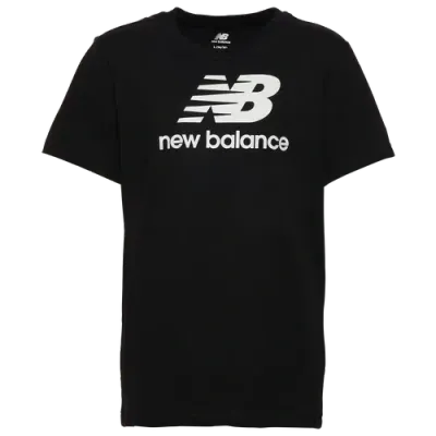 New Balance Boys   Logo T-shirt In White/black