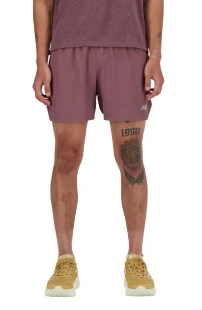 New Balance Seamless Running Shorts In Brown