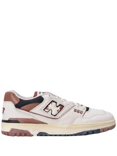 New Balance Sneakers In Off White/brown