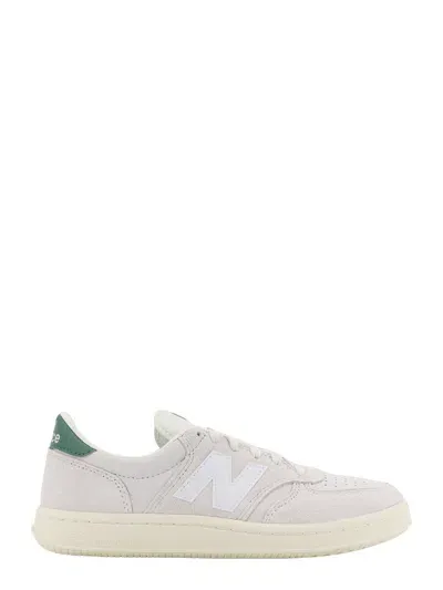 New Balance Suede And Leather Sneakers In Beige