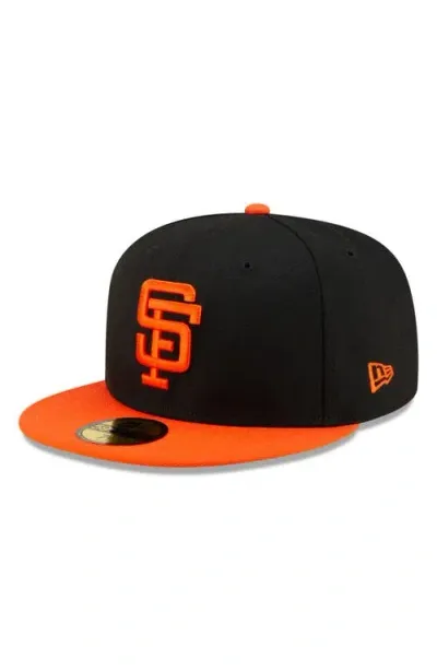 New Era X Diet Starts Monday X Diet Starts Monday San Francisco Giants Fitted Twill Baseball Cap In Black