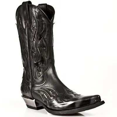 Pre-owned New Rock Rock Boots Unisex Punk Gothic Stiefel - Style 7921 S3 Silber