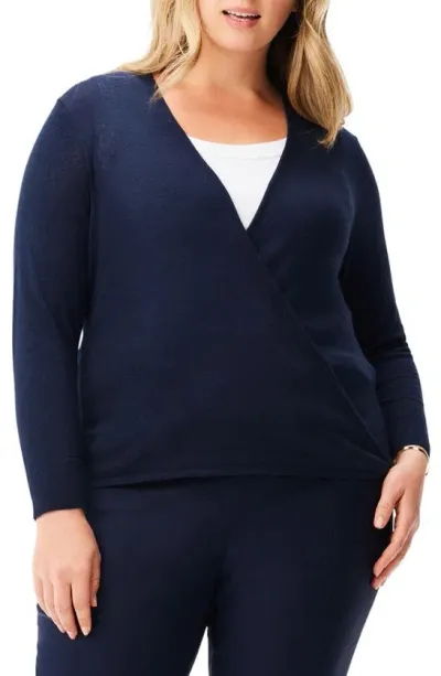 Nic + Zoe All Year 4-way Convertible Cardigan In Dark Indigo