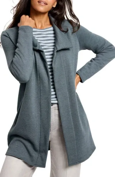 Nic + Zoe Nic+zoe Around Town Open Front Knit Jacket In Patina