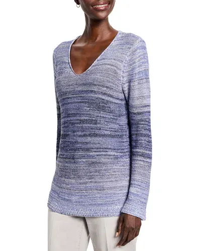 Nic + Zoe Nic+zoe Hazy Shades Sweater In Purple Multi