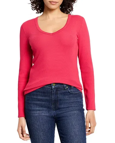 Nic + Zoe Nic+zoe Perfect Knit Top In Amaryllis