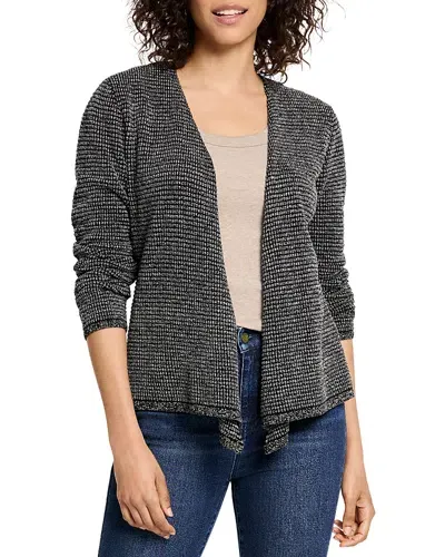 Nic + Zoe Nic+zoe Pixel 4-way Cotton Blend Convertible Cardigan In Neutral Multi