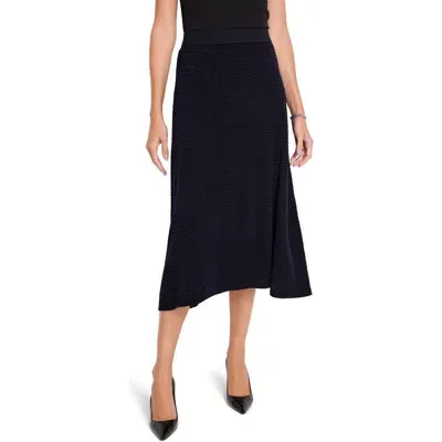 Nic + Zoe Nic+zoe Pixel Knit Midi Skirt In Indigo Multi