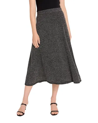 Nic + Zoe Nic+zoe Pixel Knit Midi Skirt In Neutral Multi