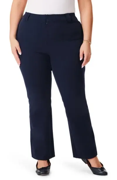 Nic + Zoe Nic+zoe Plaza Demi Bootcut Ankle Pants In Dark Indigo