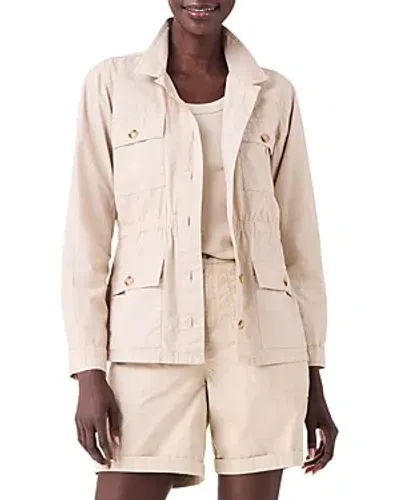 Nic + Zoe Nic+zoe Cotton Poplin Jacket In Brown Rice