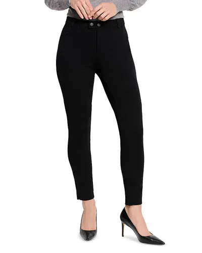 Nic + Zoe Nic+zoe Ponte Riding Pants In Black Onyx