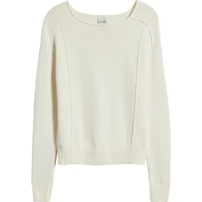 Nic + Zoe Nic+zoe Seamed Up Sweater In Classic Cream