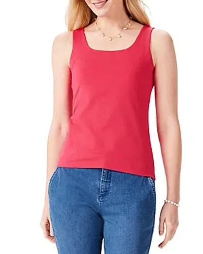 Nic + Zoe Nic+zoe Petite Shelf Bra Perfect Tank In Bright Rose