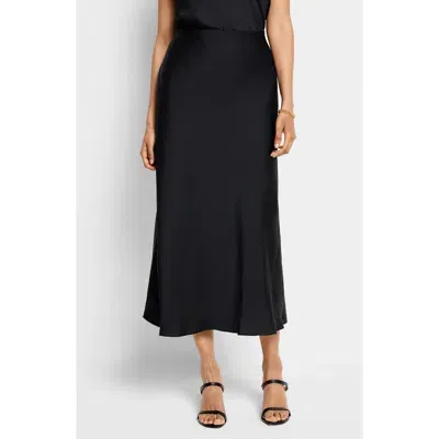 Nic + Zoe Nic+zoe Social Edit Crepe Skirt In Black Onyx