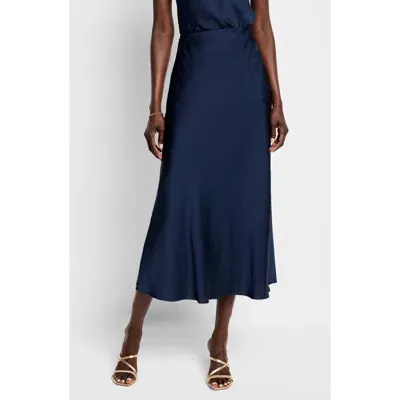 Nic + Zoe Nic+zoe Social Edit Crepe Skirt In Dark Indigo