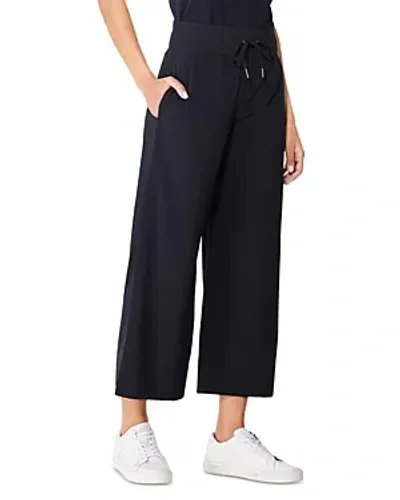 Nic + Zoe Nic+zoe Tech Stretch Cropped Wide Leg Pants In Black Onyx