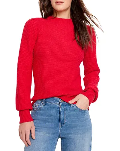 Nic + Zoe Nic+zoe Waffle Stitch Sweater In Amaryllis