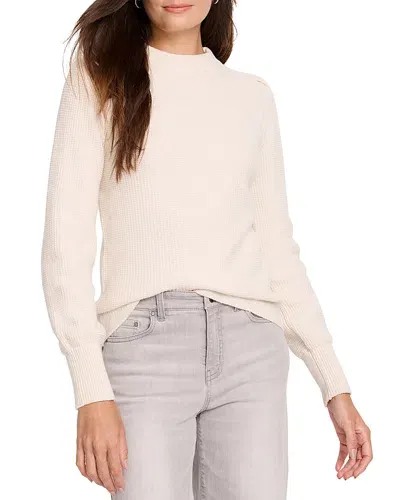 Nic + Zoe Nic+zoe Waffle Stitch Sweater In Cream