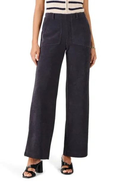 Nic + Zoe Nic+zoe Wide Leg Corduroy Pants In Dark Indigo