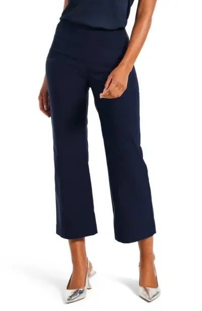 Nic + Zoe Wonderstretch Wide Leg Pull-on Pants In Dark Indigo