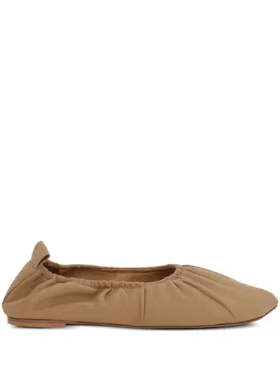 Niccolò Pasqualetti Leana Ballerina Shoes In Camel