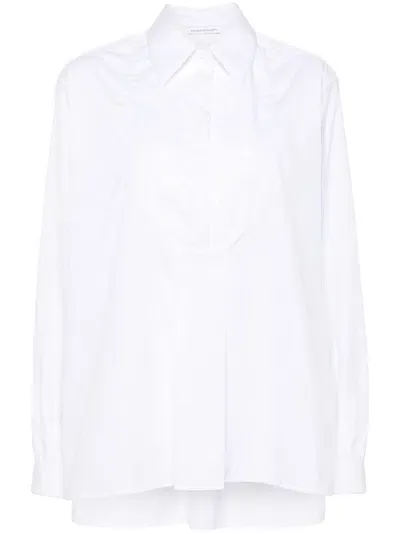 Niccolò Pasqualetti Pleat-detail Shirt In White