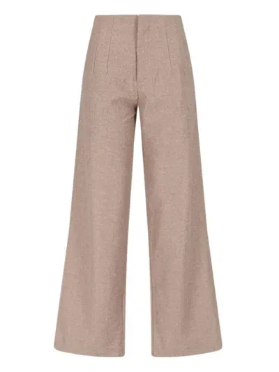 Niccolò Pasqualetti 'tegola' Palazzo Pants In Beige