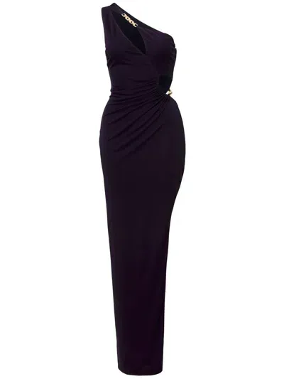 Nicholas One-shoulder Defano Maxi Dress In Schwarz