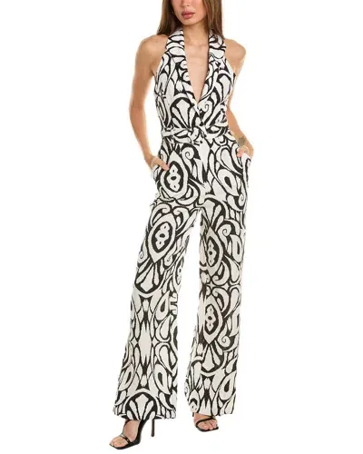 Nicholas Stephania Inez-print Jumpsuit In White