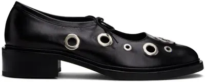 Nicole Saldaã±a Black Fabiana Eyelet Loafers